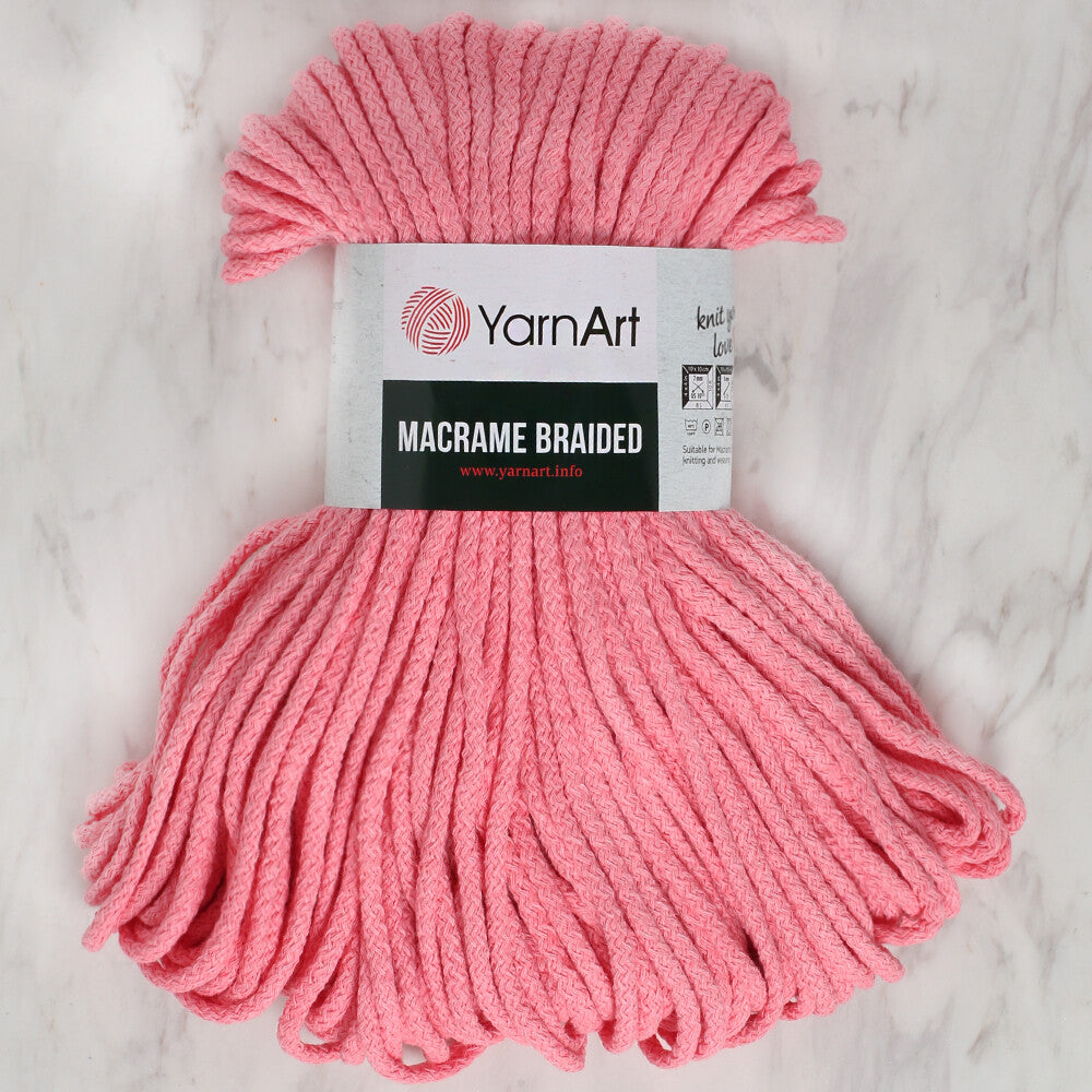 YarnArt Macrame Braided Koyu Pembe El Örgü İpi -762